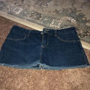 Jean mini skirt